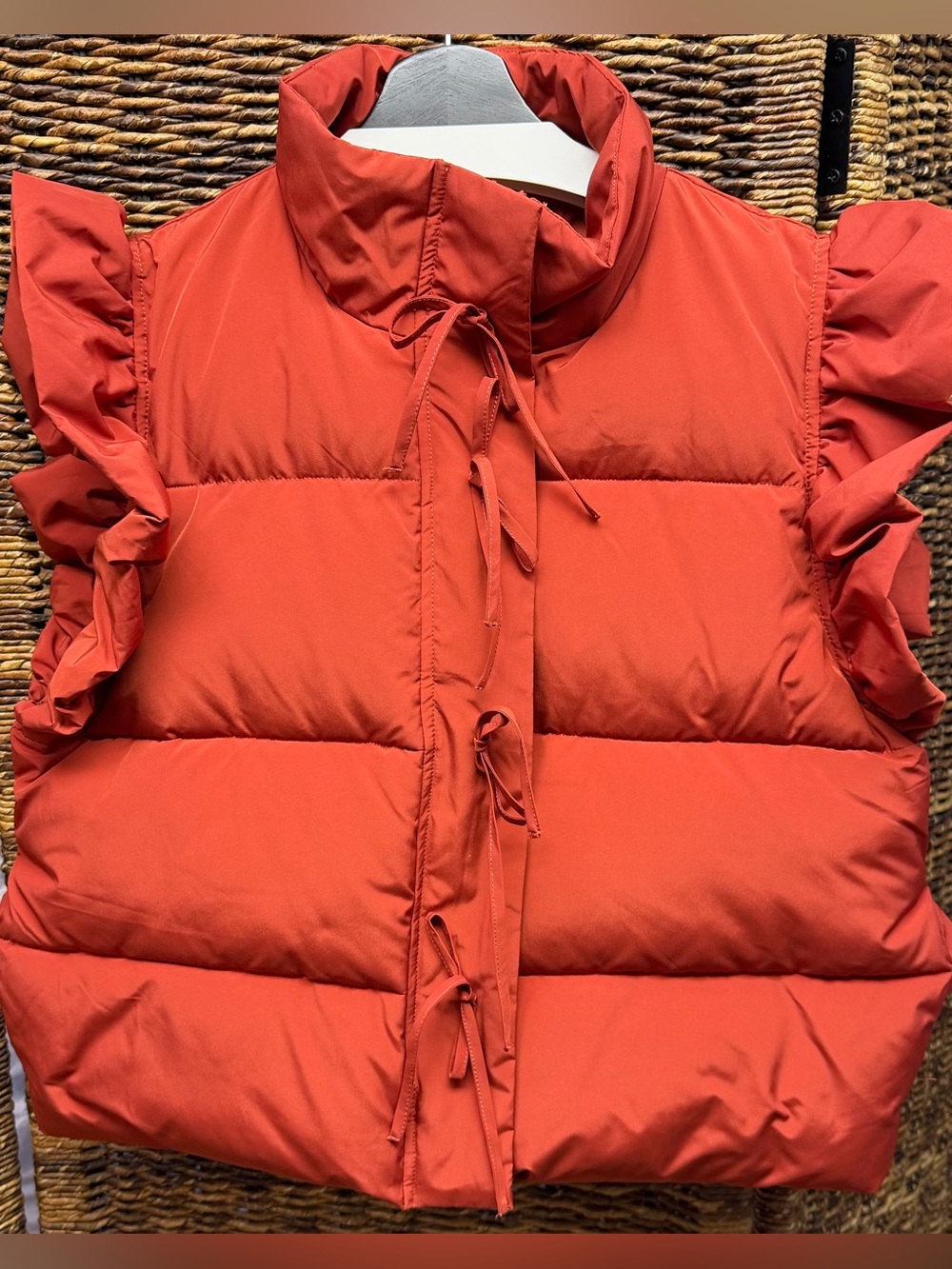 JODIFL Ruffled Puffer Vestβ - Size: Medium
